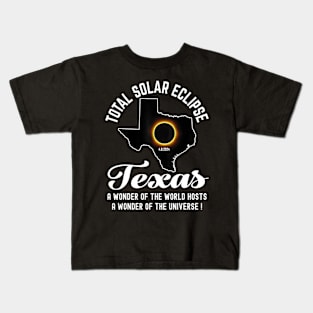 Texas Solar Eclipse 2024 Kids T-Shirt